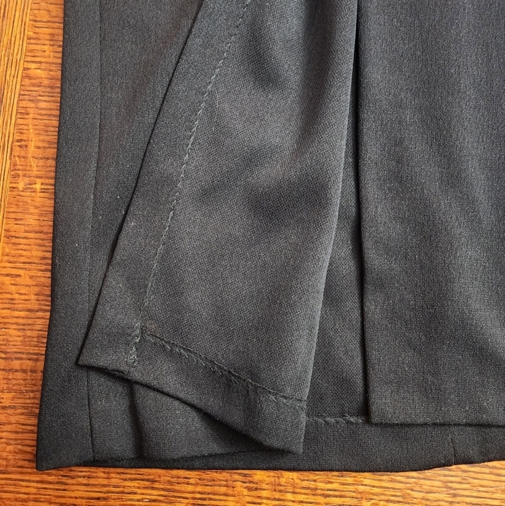 Vintage Celanese Formal Maxi Dress Black Size 14 NWT Fortrel Polyester - Picture 10 of 10
